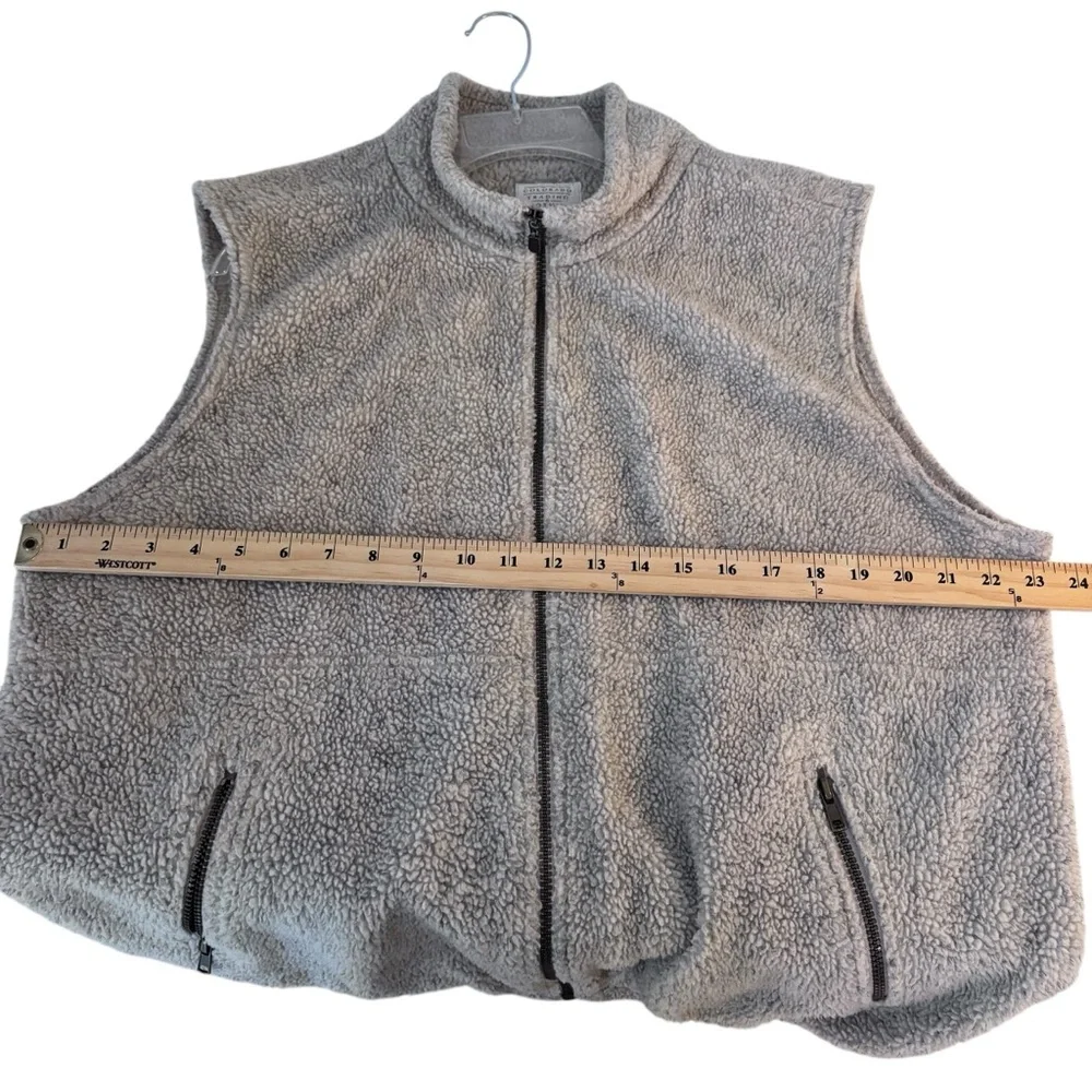 Colorado Trading & Clothing Vest Men's Fleece Charcoal Full Zip L